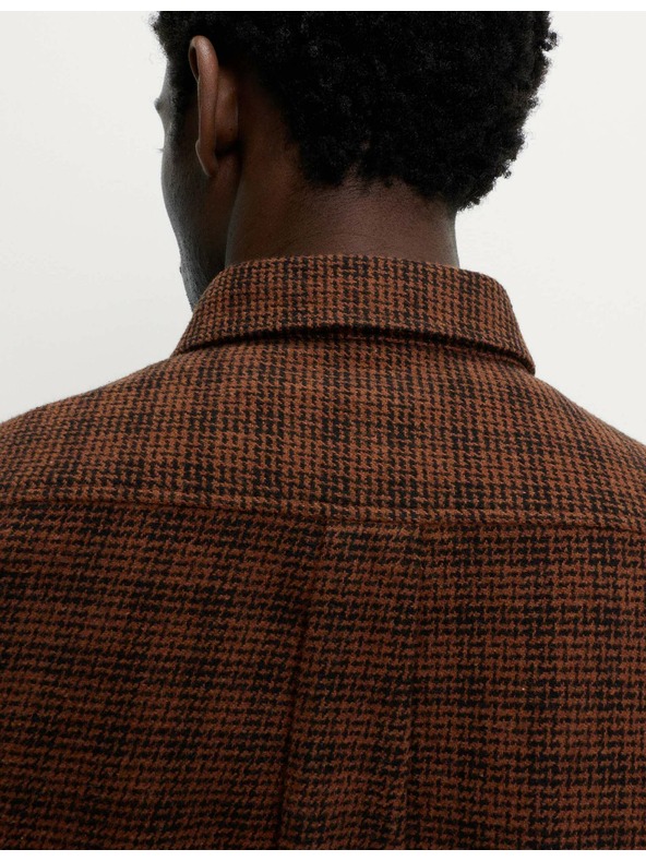 Marks & Spencer Čisto bavlnená flanelová košeľa Marks & Spencer hnedá