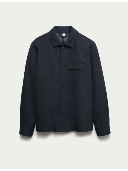 Marks & Spencer Vrchná košeľa s vysokým podielom bavlny Marks & Spencer námorná modrá