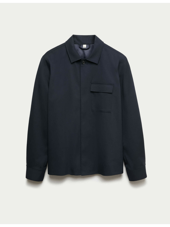 Marks & Spencer Vrchná košeľa s vysokým podielom bavlny Marks & Spencer námorná modrá