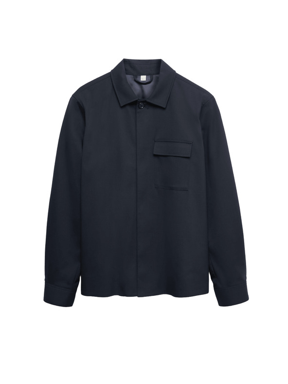 Marks & Spencer Vrchná košeľa s vysokým podielom bavlny Marks & Spencer námorná modrá