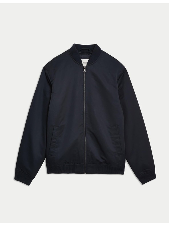 Marks & Spencer Saténová bunda bomber Marks & Spencer námorná modrá