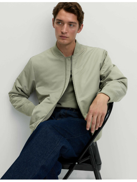 Marks & Spencer Saténová bunda bomber Marks & Spencer zelená