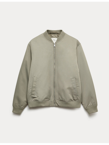 Marks & Spencer Saténová bunda bomber Marks & Spencer zelená