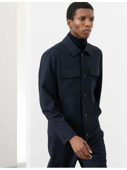 Marks & Spencer Funkčná keprovová bunda s textúrou Marks & Spencer námorná modrá