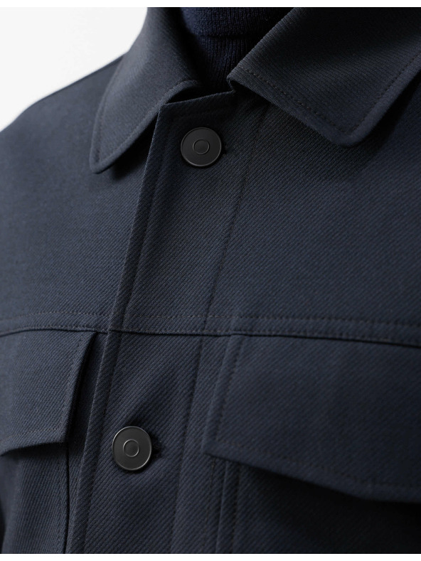 Marks & Spencer Funkčná keprovová bunda s textúrou Marks & Spencer námorná modrá