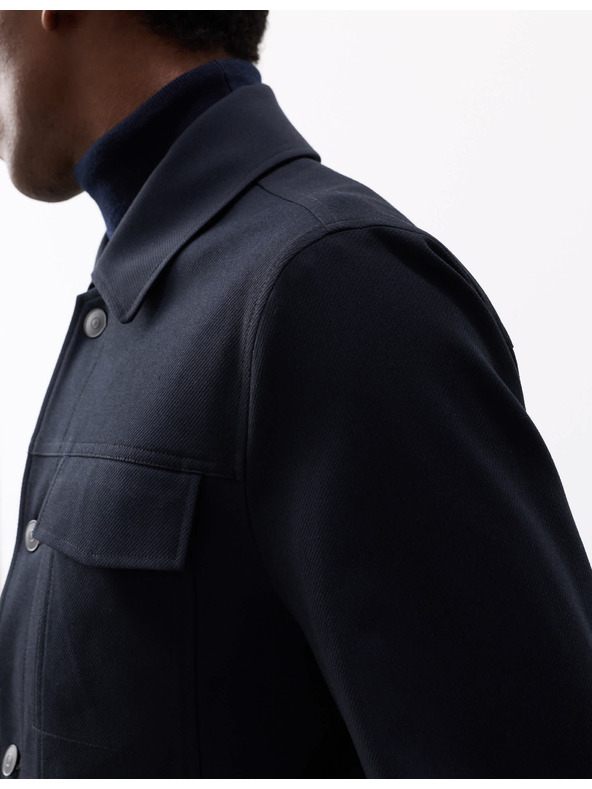 Marks & Spencer Funkčná keprovová bunda s textúrou Marks & Spencer námorná modrá