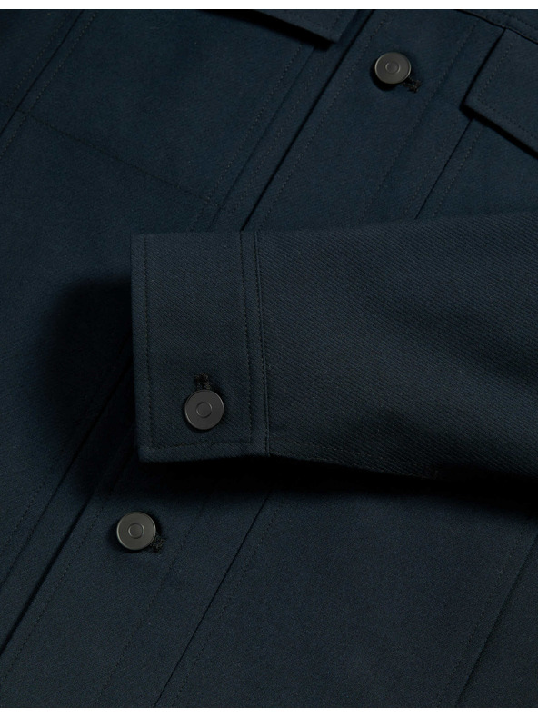 Marks & Spencer Funkčná keprovová bunda s textúrou Marks & Spencer námorná modrá