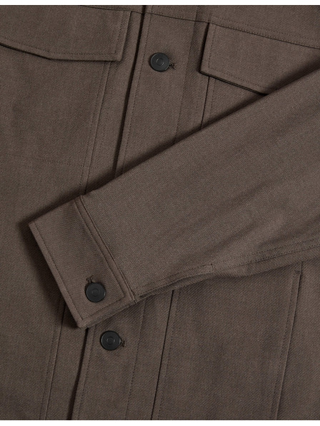 Marks & Spencer Funkčná keprovová bunda s textúrou Marks & Spencer hnedá