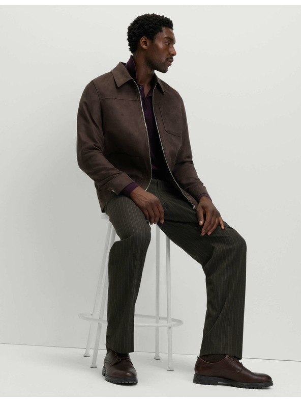 Marks & Spencer Pracovná bunda z umelého semiša Marks & Spencer hnedá