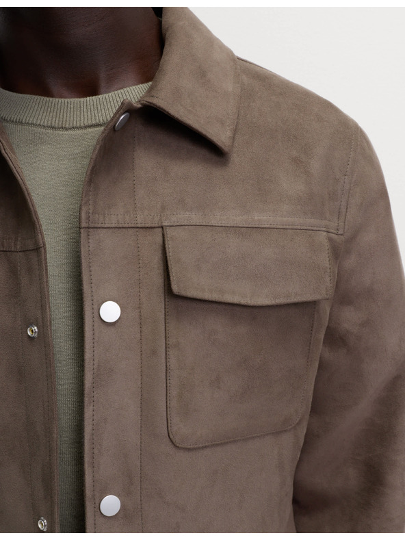 Marks & Spencer Nákladná bunda z umelého semiša Marks & Spencer zelená