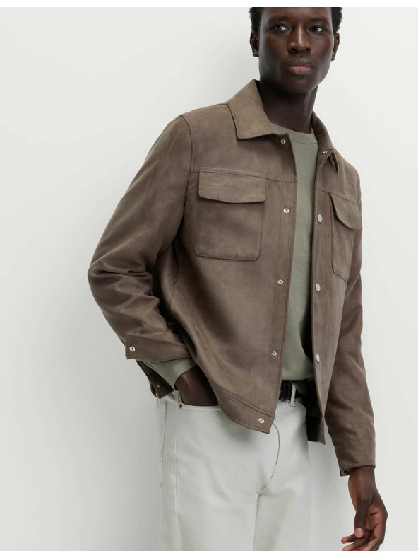 Marks & Spencer Nákladná bunda z umelého semiša Marks & Spencer zelená