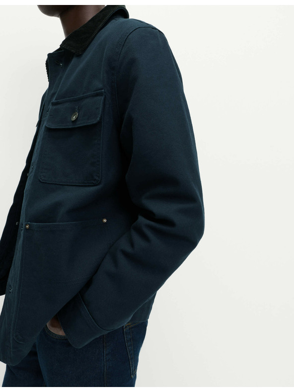 Marks & Spencer Bunda z čistej bavlny s 3 vreckami Marks & Spencer námorná modrá