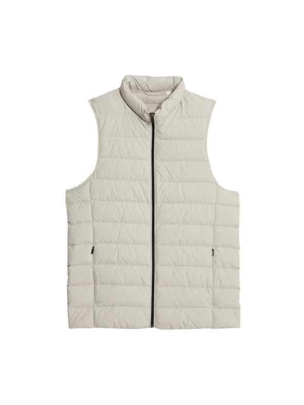 Marks & Spencer Ľahká vesta polstrovaná perím a prachovým perím Marks & Spencer béžová