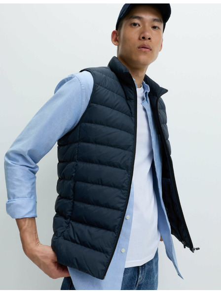 Marks & Spencer Ľahká vesta polstrovaná perím a prachovým perím Marks & Spencer námorná modrá