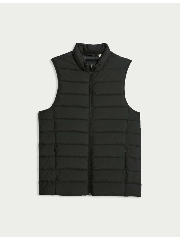 Marks & Spencer Ľahká vesta polstrovaná perím a prachovým perím Marks & Spencer čierna