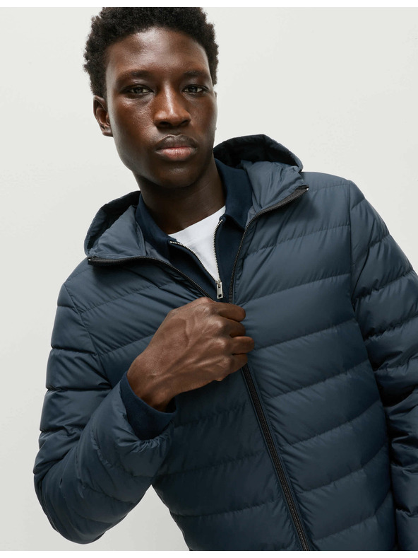 Marks & Spencer Ľahká bunda s perím a prachovým perím Marks & Spencer námorná modrá