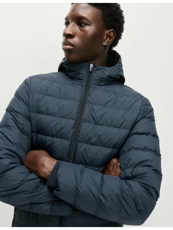 Marks & Spencer Ľahká bunda s perím a prachovým perím Marks & Spencer námorná modrá