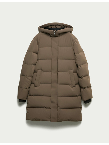 Marks & Spencer Zateplená bunda, z peria a prachového peria s technológiou Stormwear™ Marks & Spencer hnedá