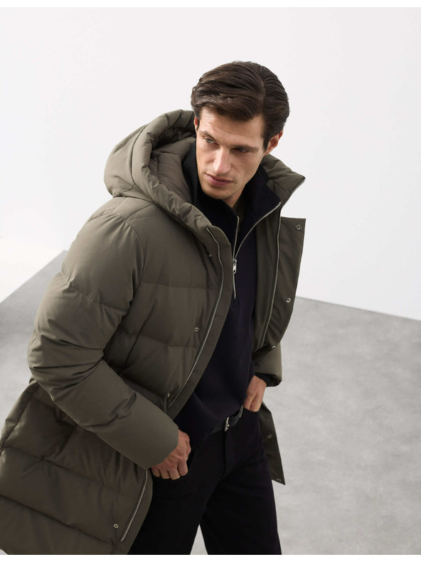 Marks & Spencer Zateplená bunda, z peria a prachového peria s technológiou Stormwear™ Marks & Spencer zelená
