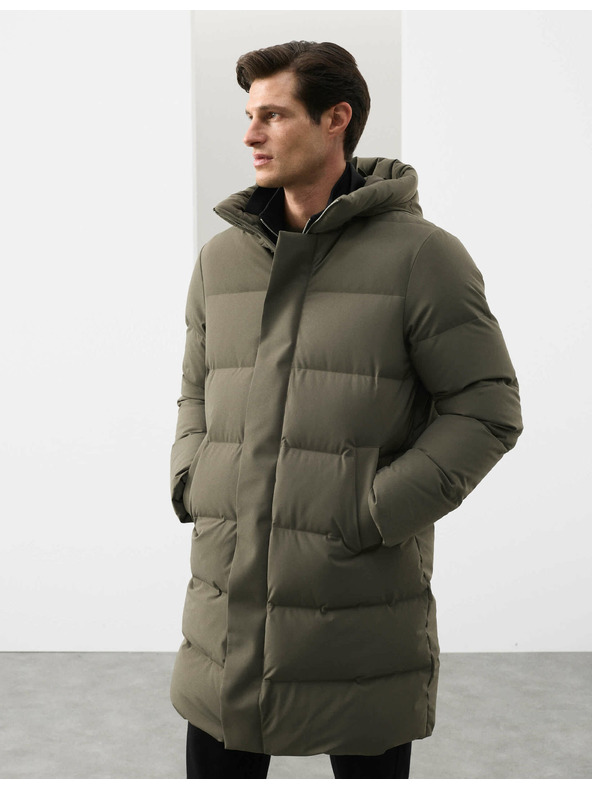 Marks & Spencer Zateplená bunda, z peria a prachového peria s technológiou Stormwear™ Marks & Spencer zelená