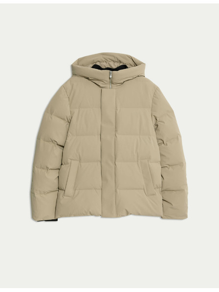Marks & Spencer Péřová prešívaná bunda s motívom Stormwear™ Marks & Spencer béžová