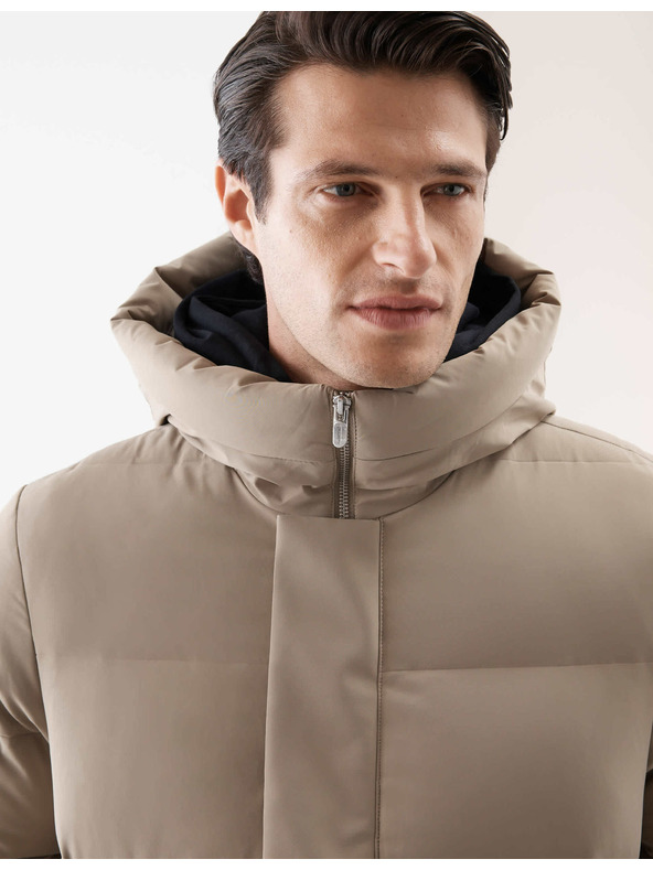 Marks & Spencer Péřová prešívaná bunda s motívom Stormwear™ Marks & Spencer béžová