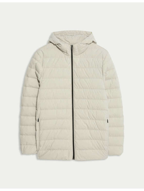 Marks & Spencer Ľahká bunda s perím a prachovým perím Marks & Spencer béžová