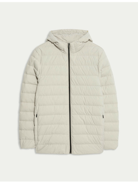 Marks & Spencer Ľahká bunda s perím a prachovým perím Marks & Spencer béžová