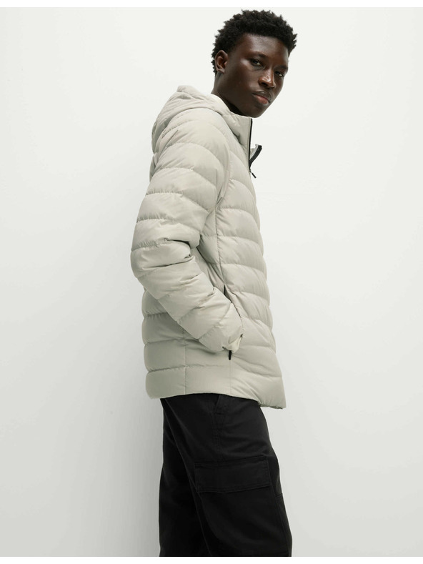 Marks & Spencer Ľahká bunda s perím a prachovým perím Marks & Spencer béžová