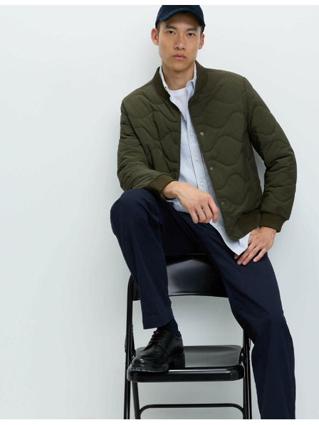 Marks & Spencer Prešívaná bombardérska bunda Onion Marks & Spencer zelená