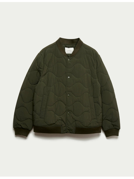 Marks & Spencer Prešívaná bombardérska bunda Onion Marks & Spencer zelená