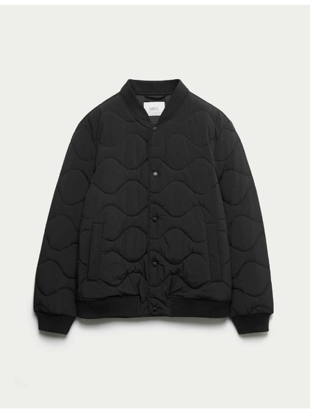 Marks & Spencer Prešívaná bombardérska bunda Onion Marks & Spencer čierna