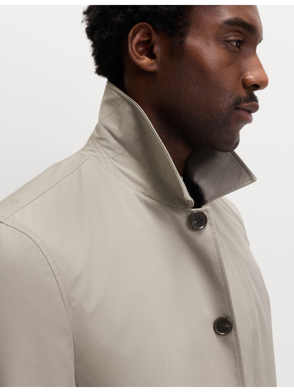 Marks & Spencer Podlhovastý kabát do dažďa zo zmesi bavlny Marks & Spencer sivá