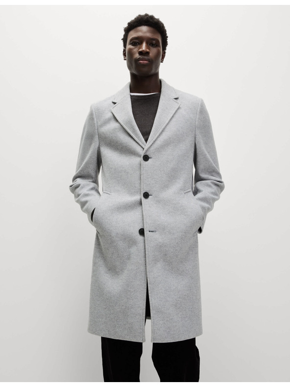 Marks & Spencer Kabát s fazónovým golierom Marks & Spencer šedá