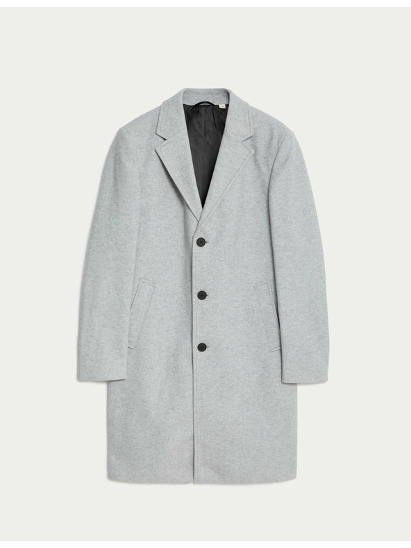 Marks & Spencer Kabát s fazónovým golierom Marks & Spencer šedá