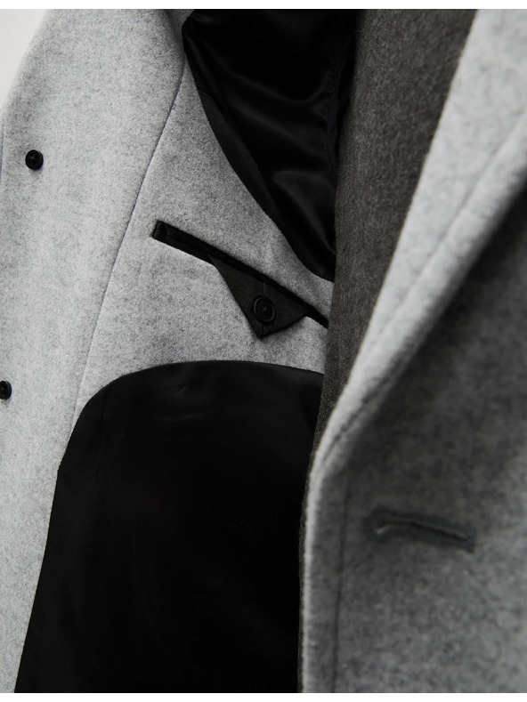 Marks & Spencer Kabát s fazónovým golierom Marks & Spencer šedá