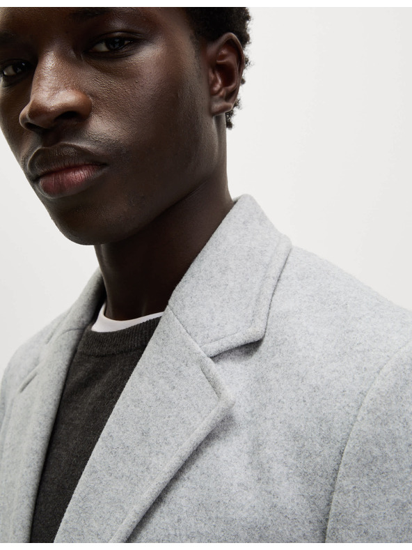 Marks & Spencer Kabát s fazónovým golierom Marks & Spencer šedá