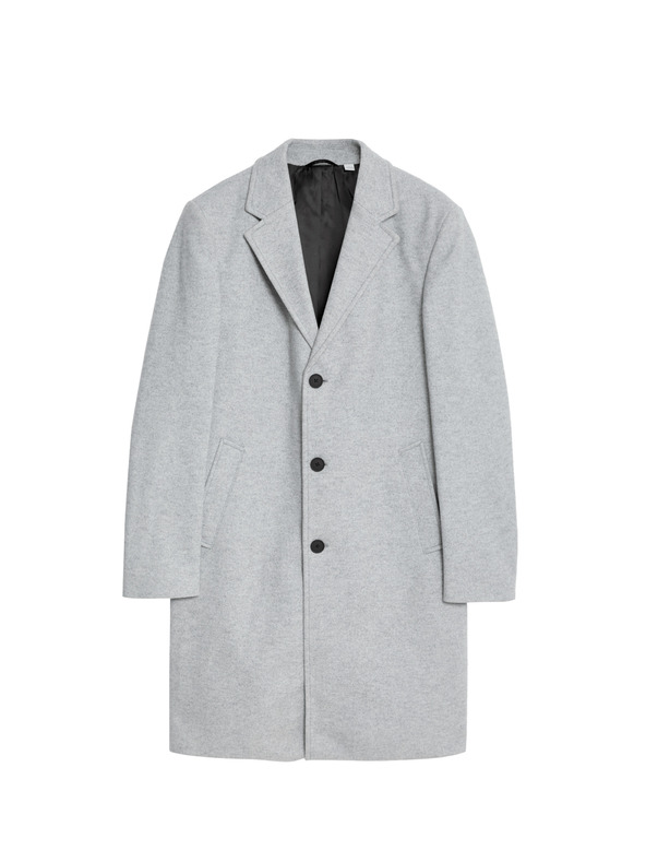 Marks & Spencer Kabát s fazónovým golierom Marks & Spencer šedá