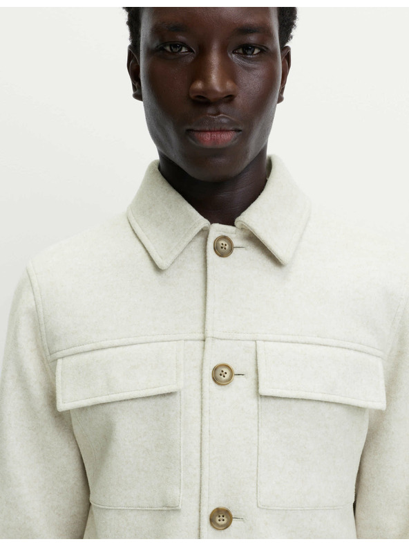 Marks & Spencer Krátka bunda s golierom Marks & Spencer biela