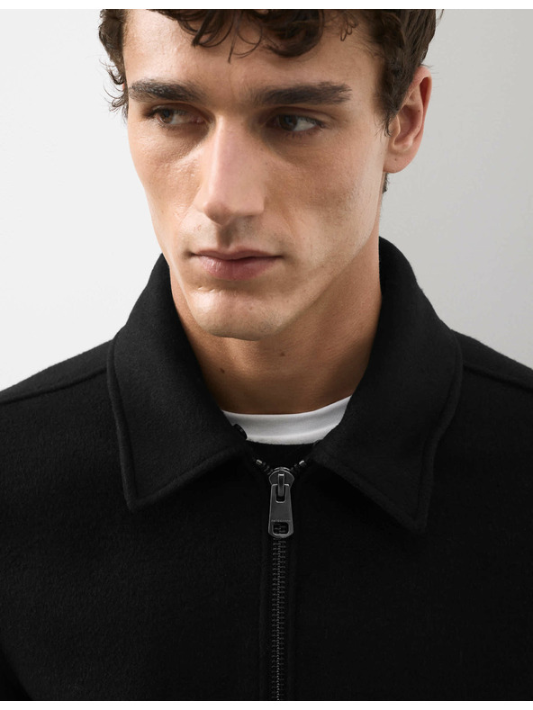 Marks & Spencer Bunda bomber zo zmesi vlny Marks & Spencer čierna