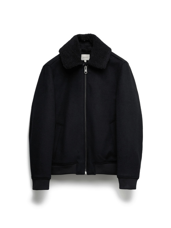 Marks & Spencer Bunda bomber zo zmesi vlny Marks & Spencer čierna