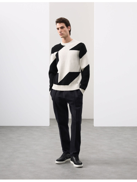 Marks & Spencer Rovné tepláky Pintuck s vysokým podielom bavlny Marks & Spencer čierna