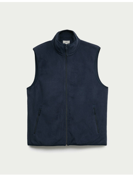 Marks & Spencer Mikroflísová vesta so stojačikom Marks & Spencer námorná modrá