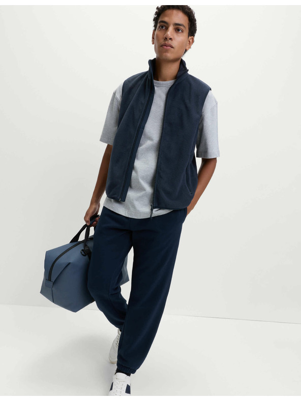 Marks & Spencer Mikroflísová vesta so stojačikom Marks & Spencer námorná modrá