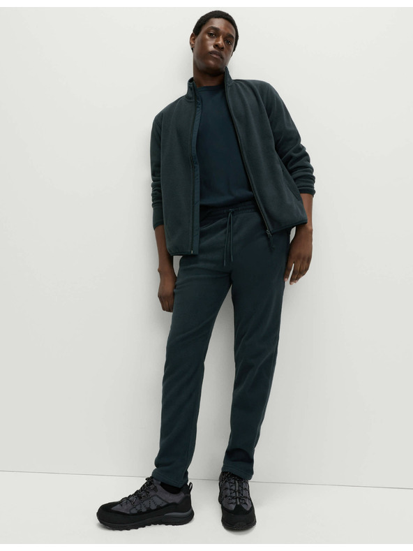 Marks & Spencer Mikroflísová bunda na zips so stojačikom Marks & Spencer námorná modrá