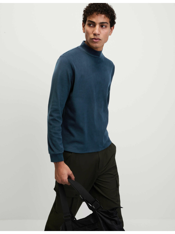 Marks & Spencer Flísový top so stojačikom Marks & Spencer námorná modrá