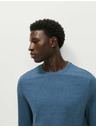 Marks & Spencer Čisto bavlnené tričko s dlhým rukávom, mäkké na dotyk Marks & Spencer modrá
