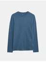 Marks & Spencer Čisto bavlnené tričko s dlhým rukávom, mäkké na dotyk Marks & Spencer modrá