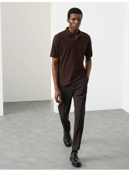 Marks & Spencer Polotričko s geometrickým potlačou, zo 100% bavlny Marks & Spencer hnedá
