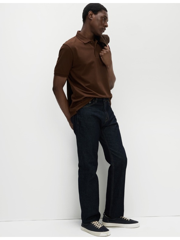 Marks & Spencer Polokošeľa The Ultimate Pique Marks & Spencer hnedá